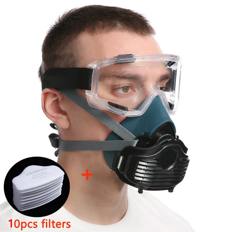 Silicone Dustproof Filter Mask Suitable For Spray Paint House Decoration Grinding Dust Respirator Self-Priming Filter