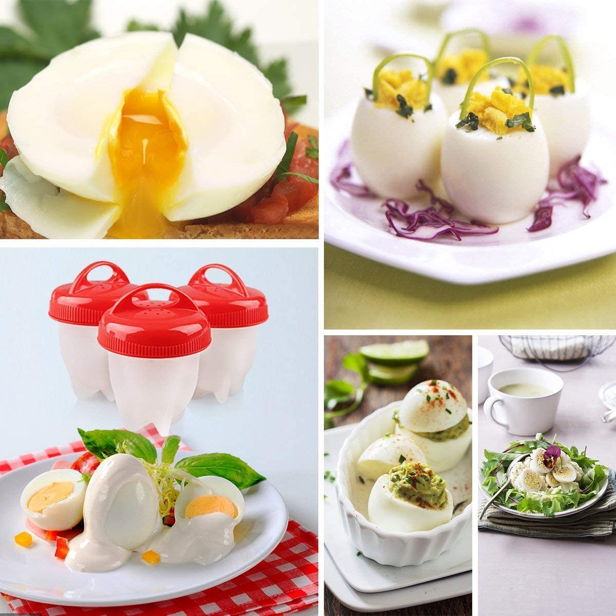 Silicone Egg Cookers Non-Stick Cups (6 Pcs)