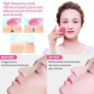Silicone Facial Cleanser Electric Brush