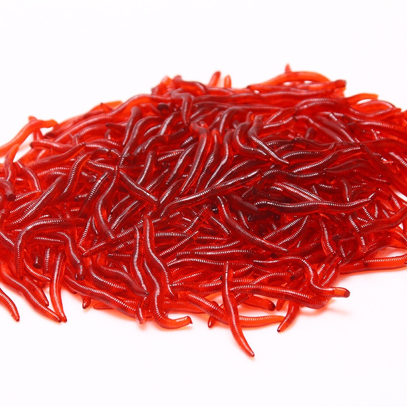 Silicone Fake Fishing Worms (50pcs)