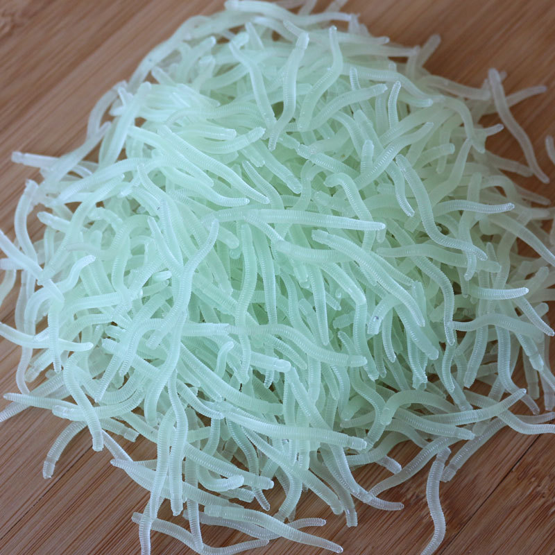 Silicone Fake Fishing Worms (50pcs) Silicone Fake Fishing Worms (50pcs)