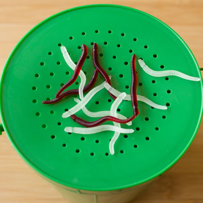 Silicone Fake Fishing Worms (50pcs) Silicone Fake Fishing Worms (50pcs)