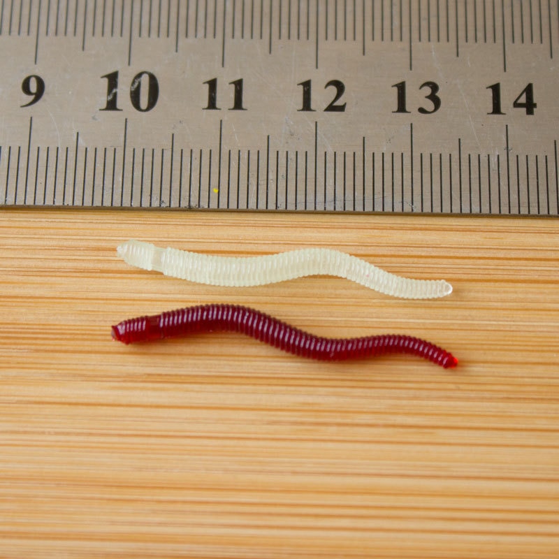 Silicone Fake Fishing Worms (50pcs) Silicone Fake Fishing Worms (50pcs)