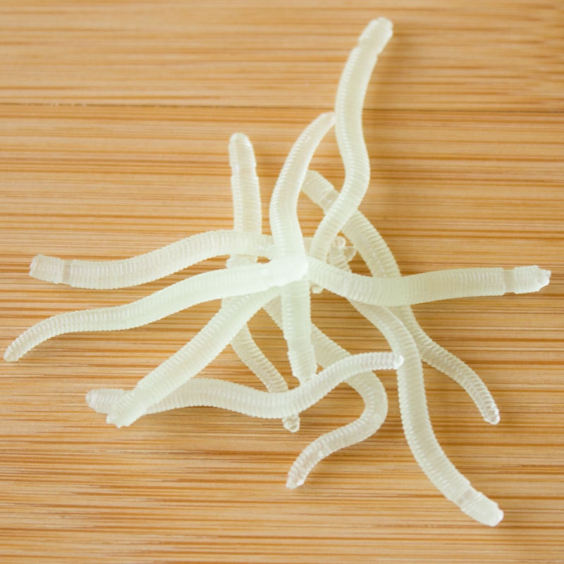 Silicone Fake Fishing Worms (50pcs) Silicone Fake Fishing Worms (50pcs)