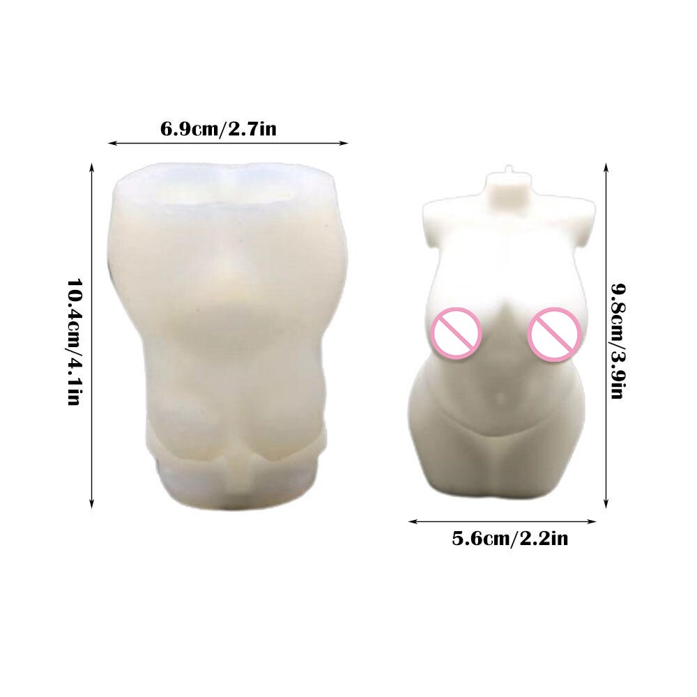 Silicone Female Torso Candle Mold
