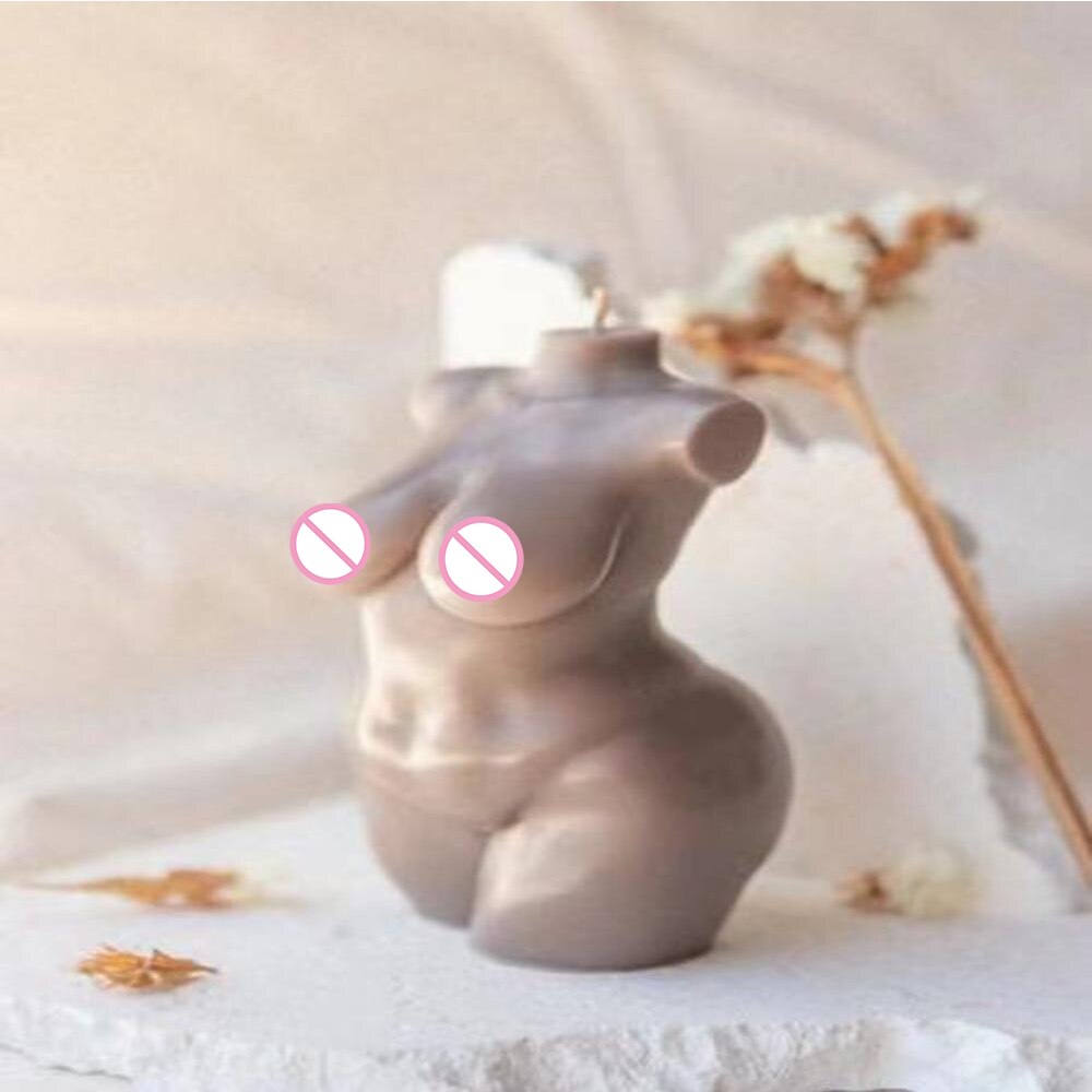 Silicone Female Torso Candle Mold