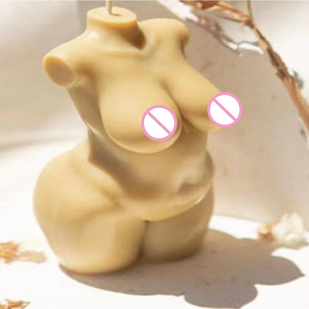 Silicone Female Torso Candle Mold