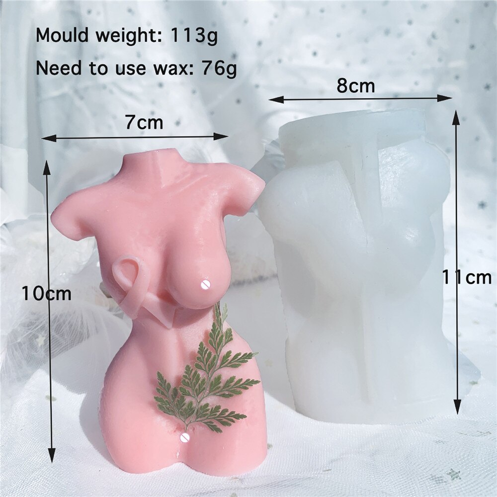 Silicone Female Torso Candle Mold