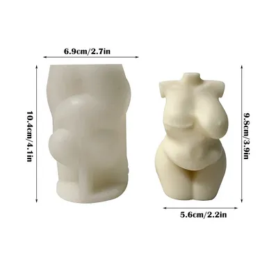Silicone Female Torso Candle Mold