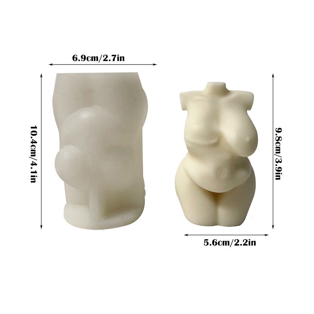 Silicone Female Torso Candle Mold