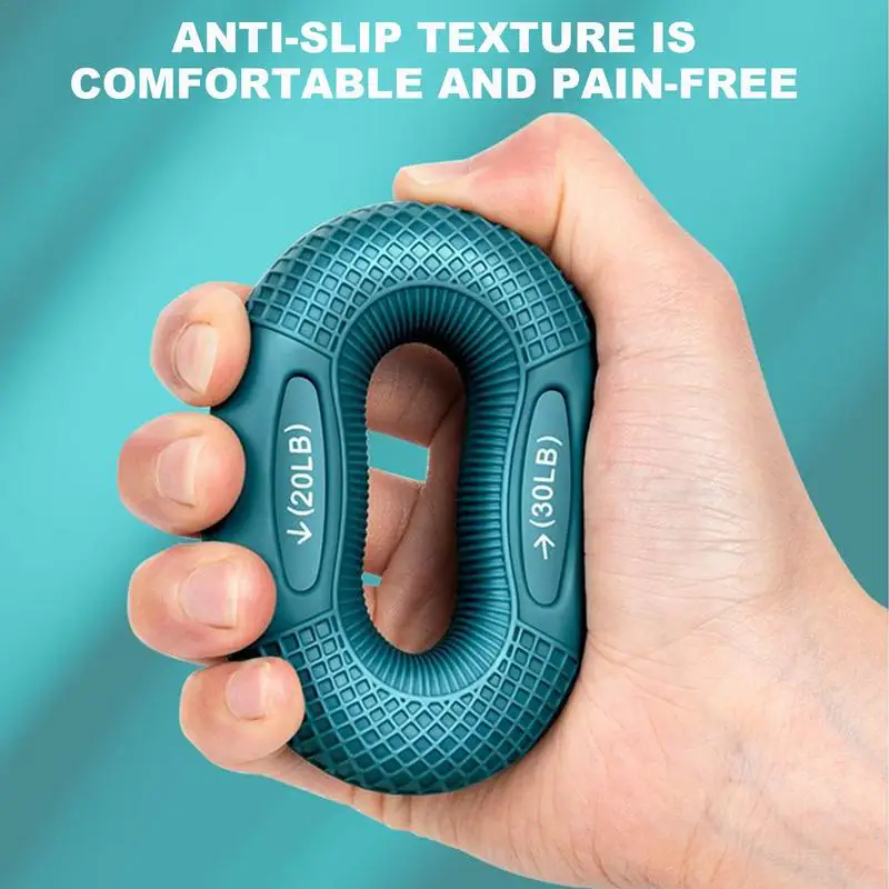 Silicone Finger Gripper Ring Hand Muscle Strengthener Ring Wrist Finger Trainer Exercise Carpal Expander Workout