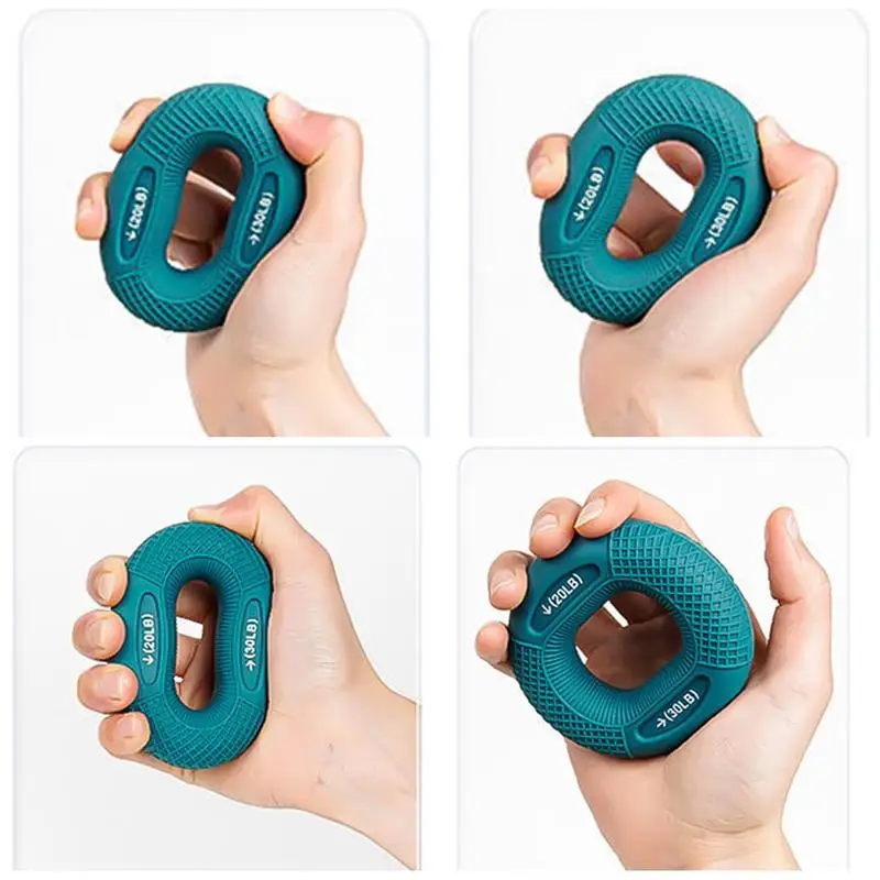 Silicone Finger Gripper Ring Hand Muscle Strengthener Ring Wrist Finger Trainer Exercise Carpal Expander Workout