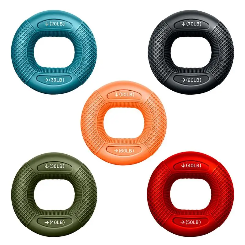 Silicone Finger Gripper Ring Hand Muscle Strengthener Ring Wrist Finger Trainer Exercise Carpal Expander Workout
