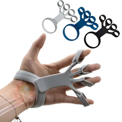 Silicone Finger Trainer Wrist Strength Exercise Hand Grip Finger Expander Workout Hand Gripper Rehabilitation Workout