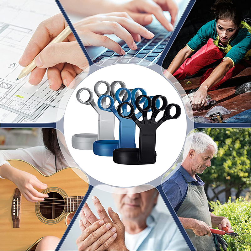Silicone Finger Trainer Wrist Strength Exercise Hand Grip Finger Expander Workout Hand Gripper Rehabilitation Workout