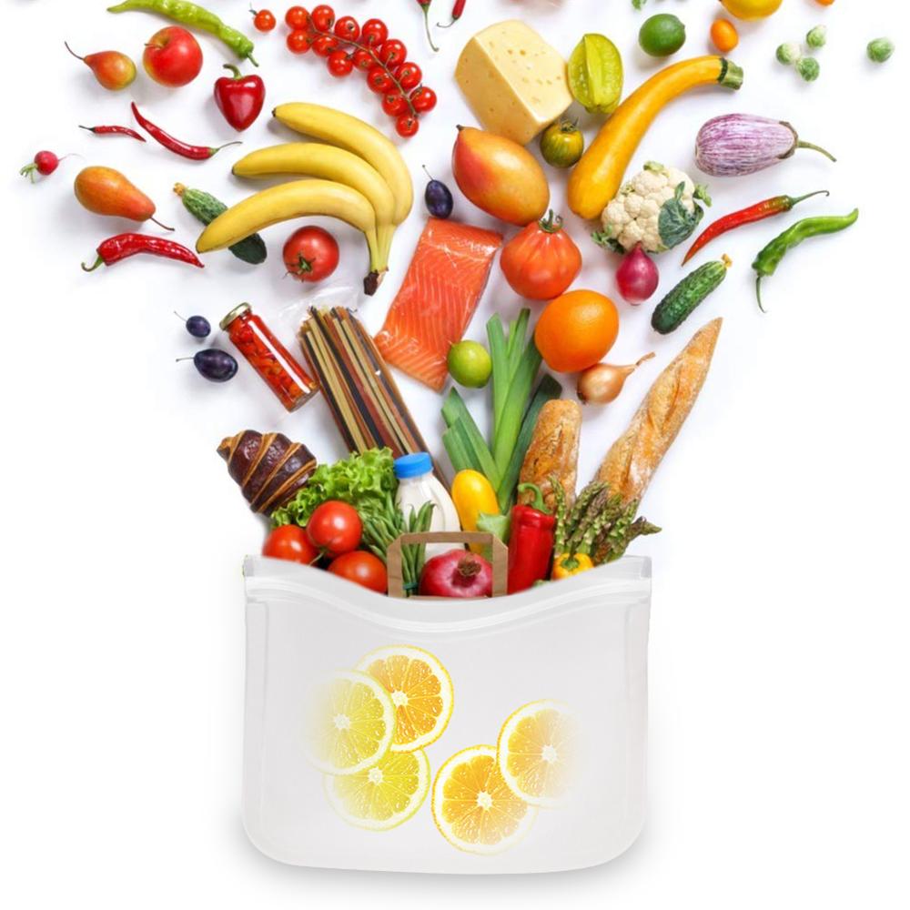 Silicone Food Bags Sealed Storage (5Pcs)
