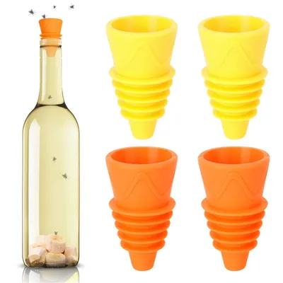 Silicone Fruit Fly Funnel Traps (8 pcs)