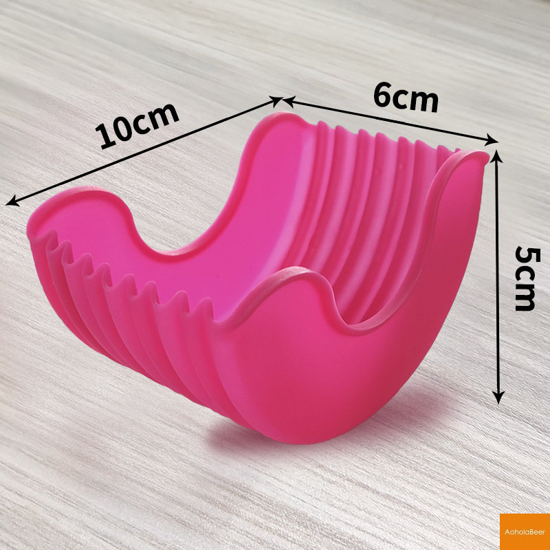 Silicone Hamburger Holder Non-contact Food Cookware Anti-dropping Fixed Box Washable Retractable Gadgets