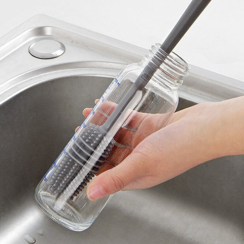 Silicone Head Long Cup Cleaning Brush