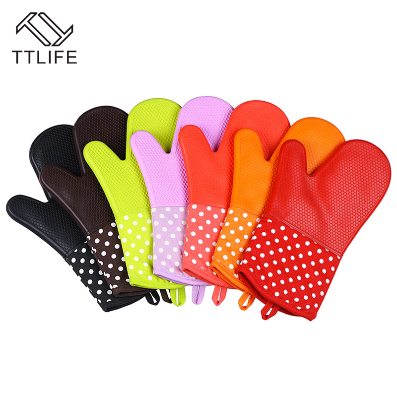Silicone Heat Resistant Grill Oven Cooking Gloves Silicone Heat Resistant Grill Oven Cooking Gloves