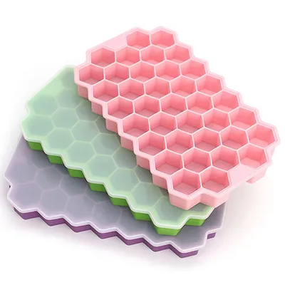 Silicone Honeycomb Ice Cube Tray