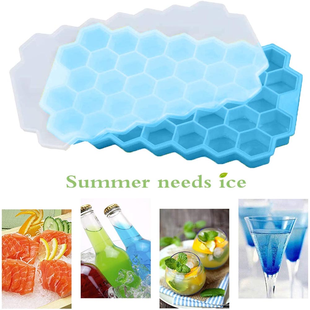 Silicone Honeycomb Ice Tray with Cover Silicone Honeycomb Ice Tray with Cover