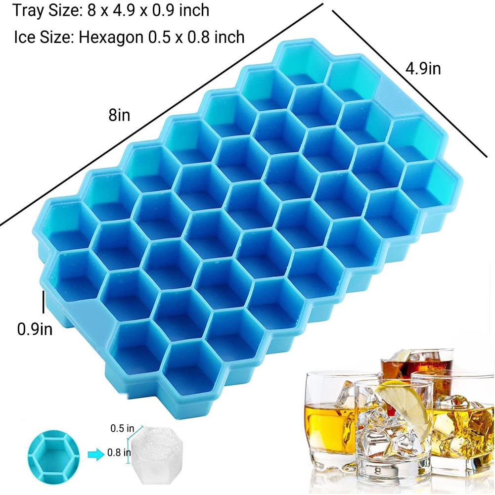 Silicone Honeycomb Ice Tray with Cover Silicone Honeycomb Ice Tray with Cover