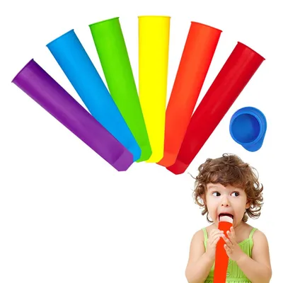 Silicone Ice Pole Moulds (6 pcs)