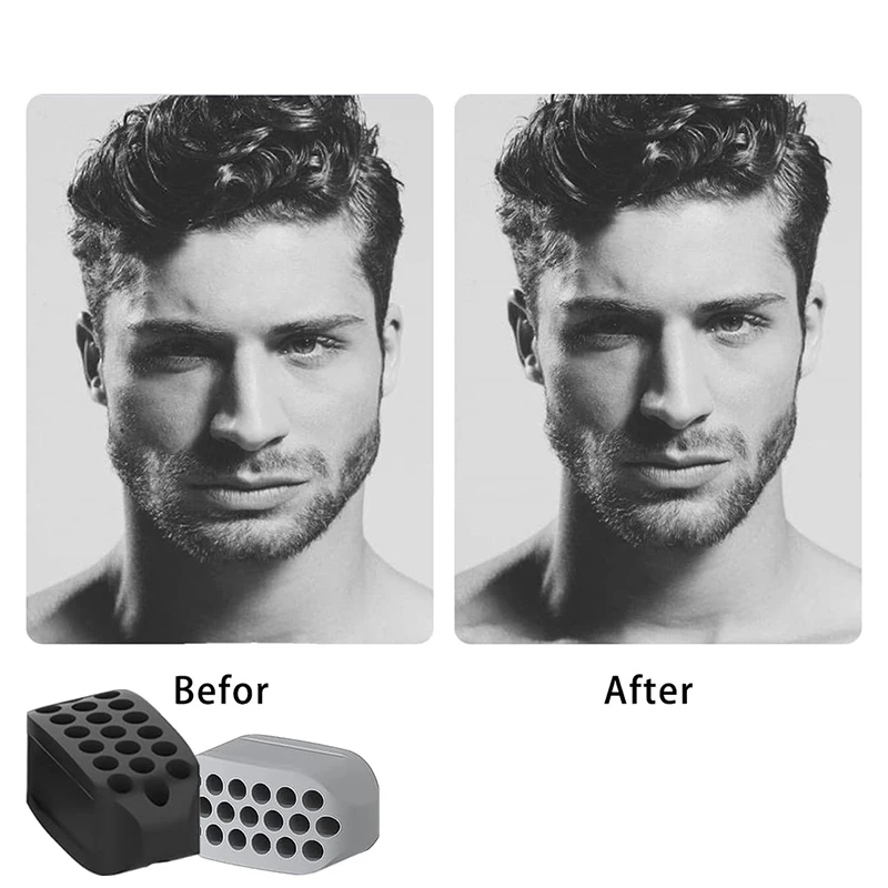 Silicone Jaw Exerciser Facial Toner & Jawline Fitness Ball Neck Toning Equipment Facial Beauty Tool Double Chin