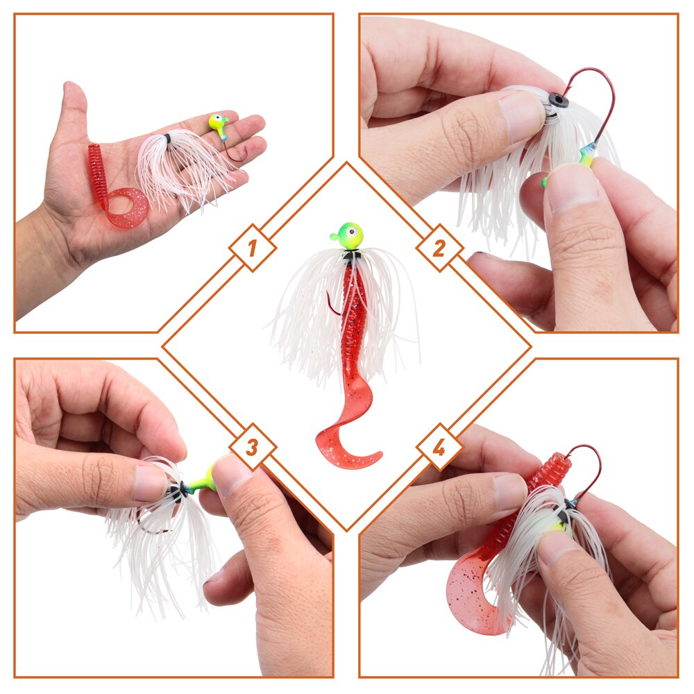 Silicone Jigs Fishing Skirts Set (6pcs) Silicone Jigs Fishing Skirts Set (6pcs)