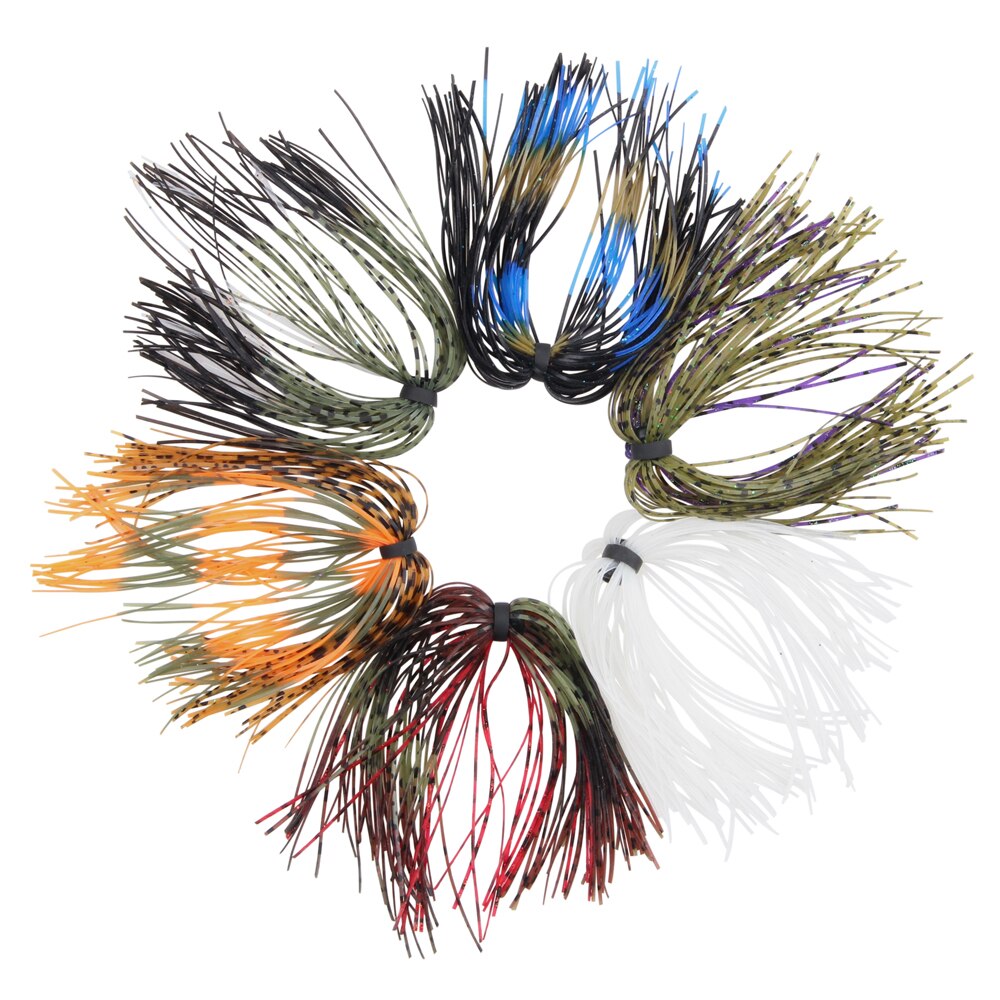 Silicone Jigs Fishing Skirts Set (6pcs) Silicone Jigs Fishing Skirts Set (6pcs)