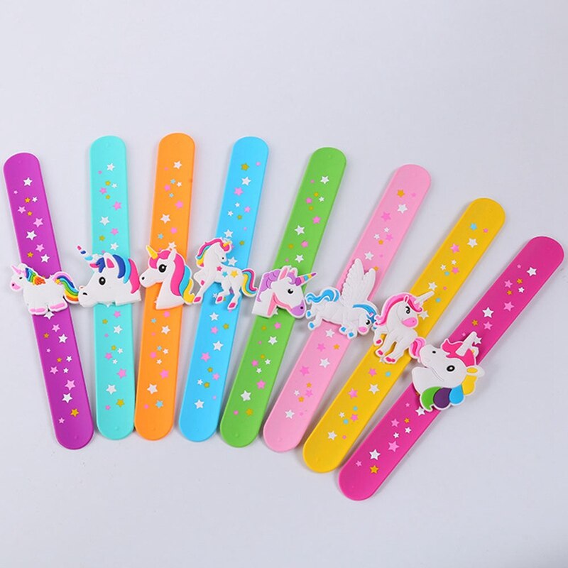 Silicone Kids Unicorn Slap Bracelet