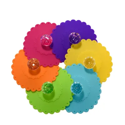 Silicone Lids For Cups Mug Cover (6Pcs)