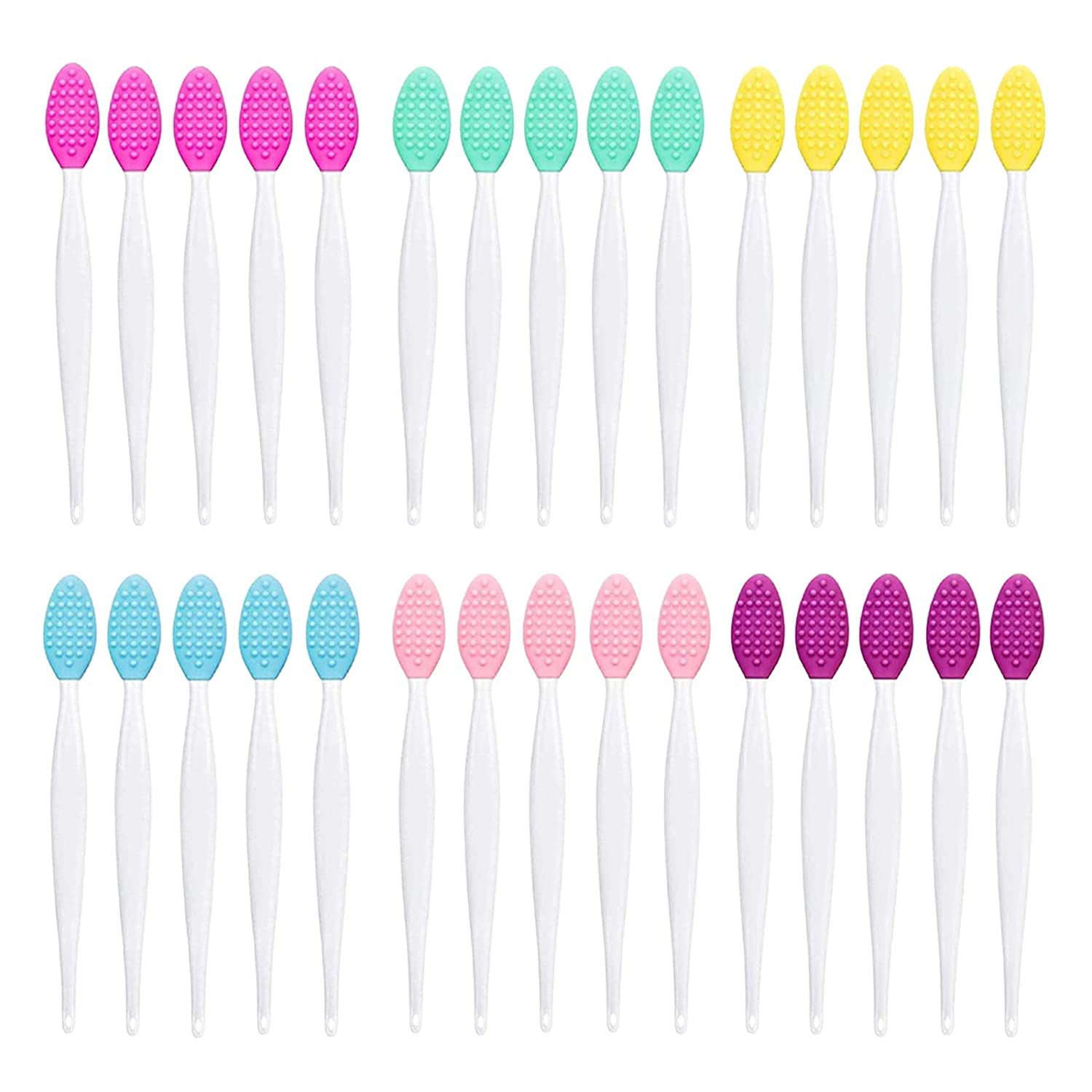 Silicone Lip Brush Exfoliator (4 pcs)