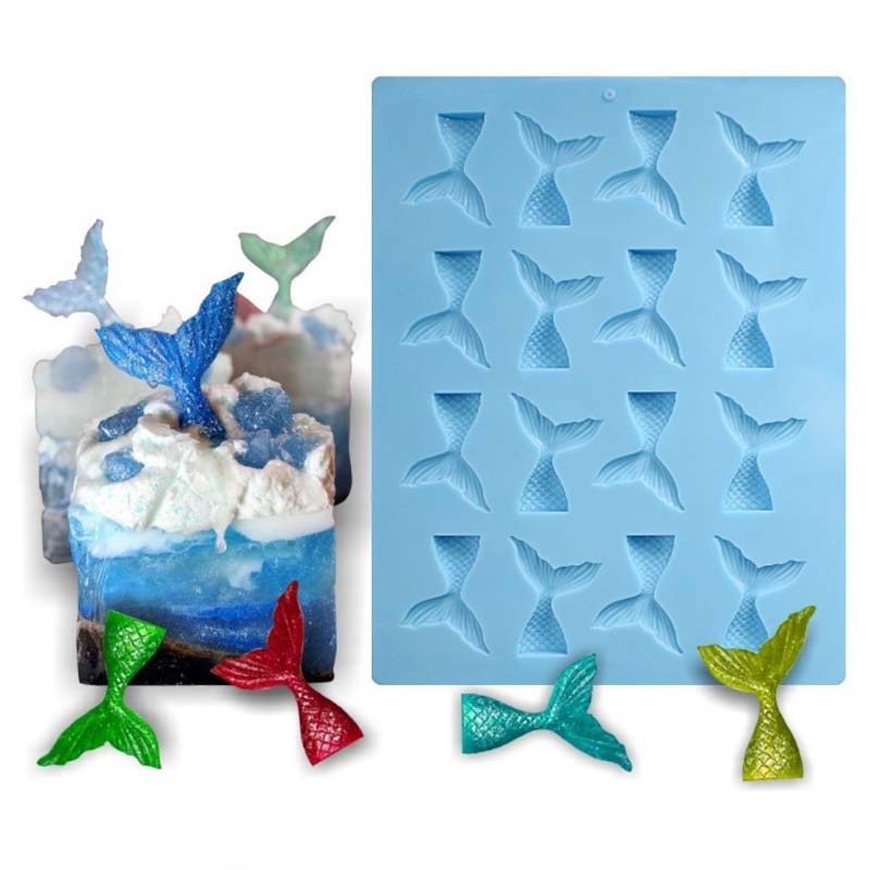 Silicone Mermaid Tail Chocolate Mold
