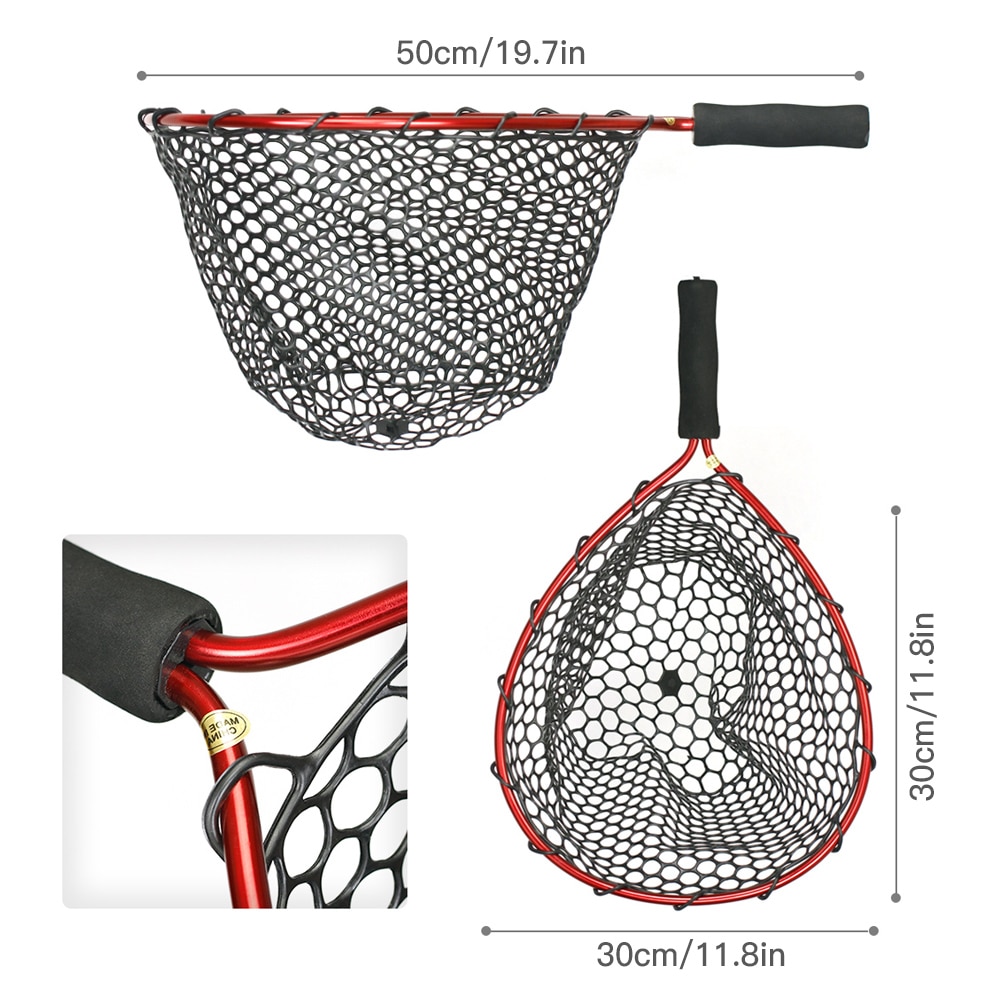 Silicone Mesh Fishing Landing Net Silicone Mesh Fishing Landing Net