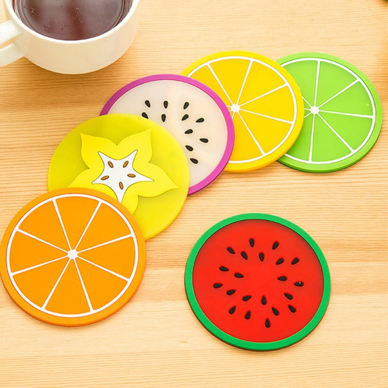 Silicone Mini Fruit Coasters (7pcs) Silicone Mini Fruit Coasters (7pcs)