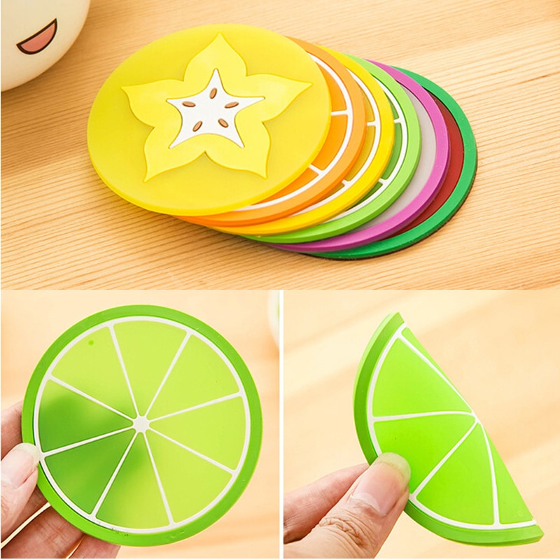 Silicone Mini Fruit Coasters (7pcs) Silicone Mini Fruit Coasters (7pcs)