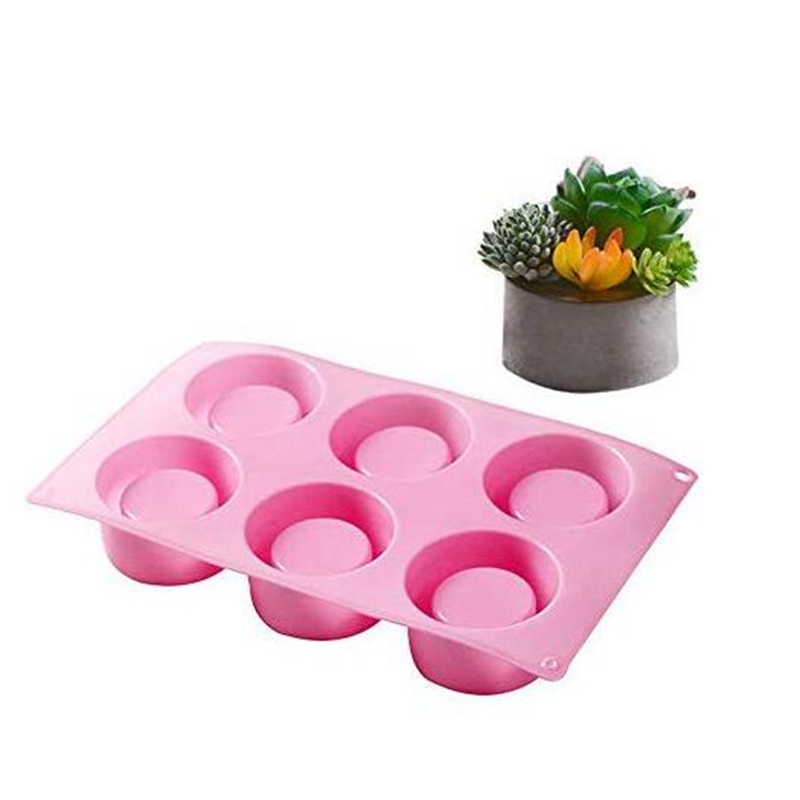 Silicone Molds for Planters 6-Cavity Mold