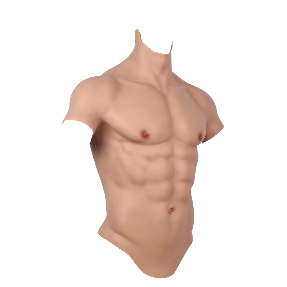 Silicone Muscle Suit Male Fake Belly