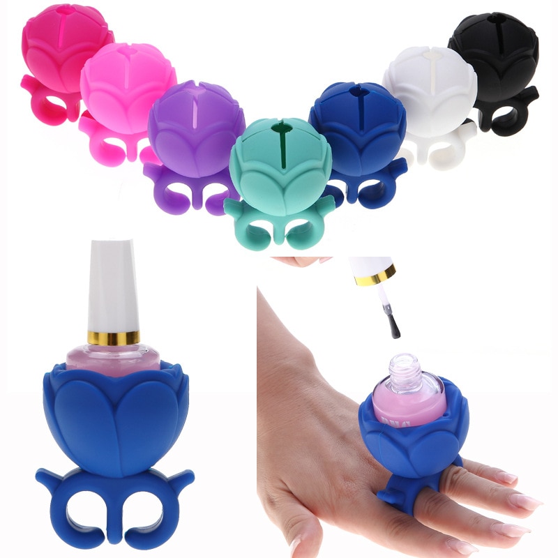 Silicone Nail Polish Holder Ring Silicone Nail Polish Holder Ring