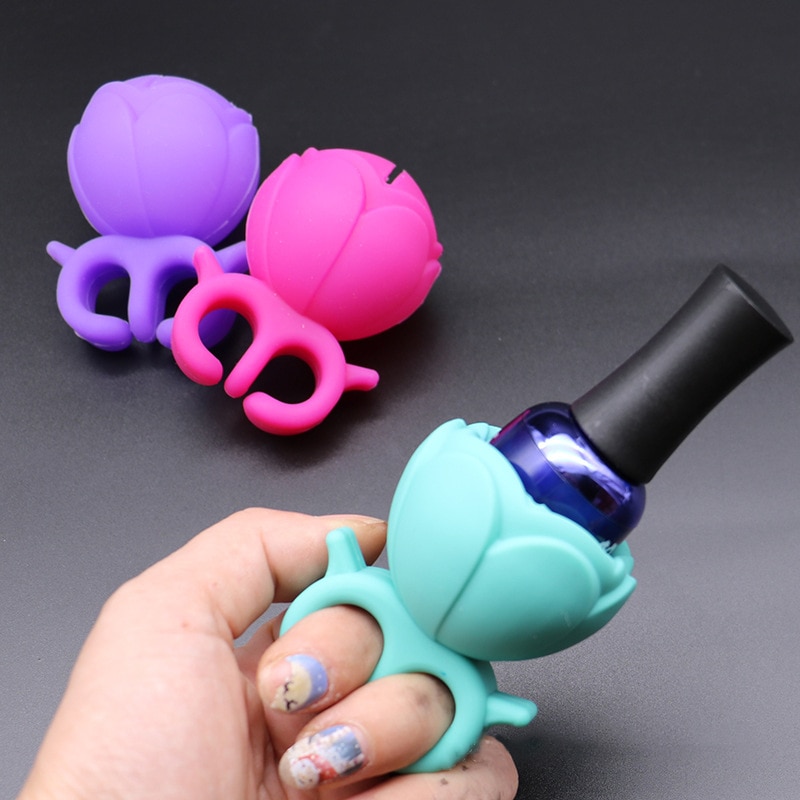 Silicone Nail Polish Holder Ring