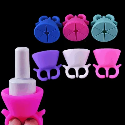 Silicone Nail Polish Ring Holder