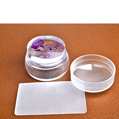 Silicone Nail Stamper with Scraper