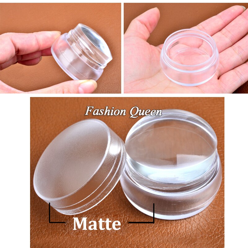 Silicone Nail Stamper with Scraper Silicone Nail Stamper with Scraper