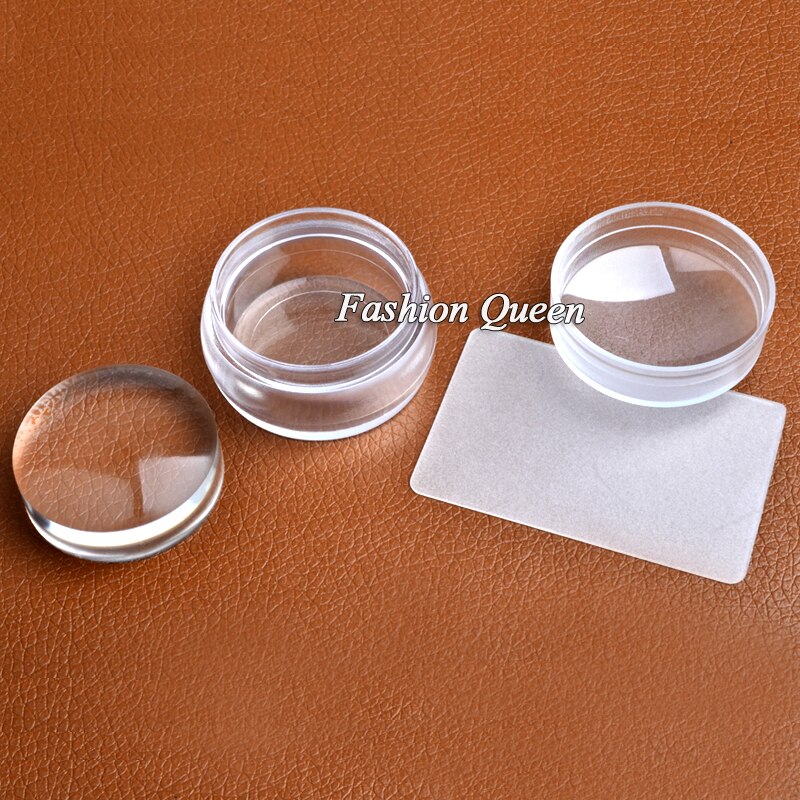 Silicone Nail Stamper with Scraper Silicone Nail Stamper with Scraper