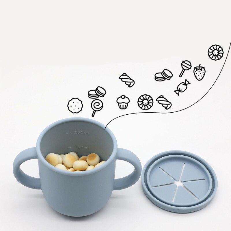 Silicone No Spill Snack Cup Silicone No Spill Snack Cup