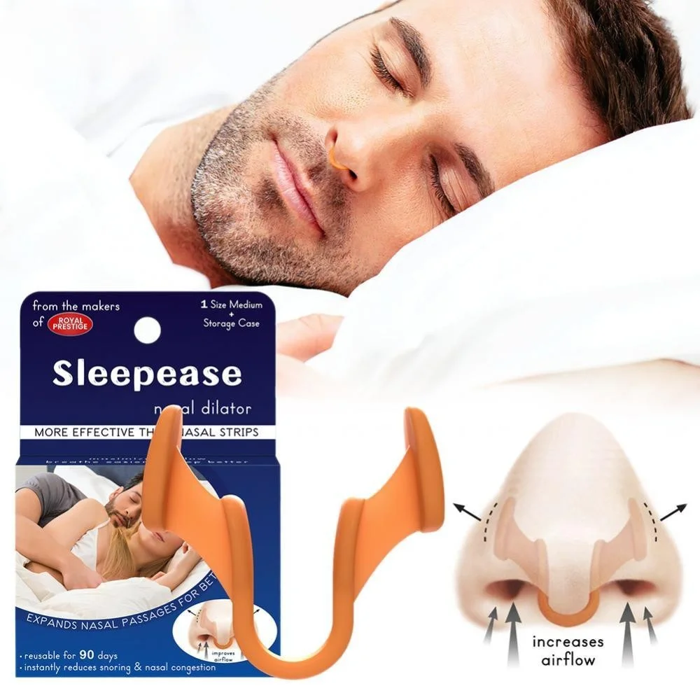 Silicone Nose Clip Anti Snoring Nasal Dilator Stop Snore Aid Easy Breathe Improve Sleeping Rhinitis
