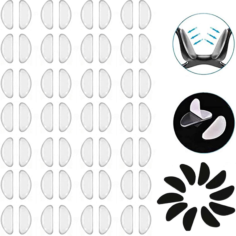 Silicone Nose Pads for Glasses (5 Pairs)