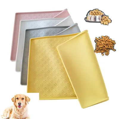 Silicone Pet Food Mat with Lip